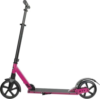 Produktbild von CRIVIT Big-Wheel-Scooter, mit Aluminiumrahmen, ABEC-9-Kugellager (schwarz/pink) -