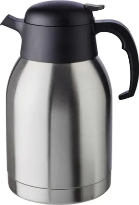Produktbild von APS 10912 Isolierkanne ESSENTIAL, Edelstahl, doppelwandig, für 16 Tassen (2 Liter), Drehverschluss