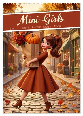Produktbild von Mini-Girls (Wandkalender 2027 DIN A2 hoch), CALVENDO Monatskalender
