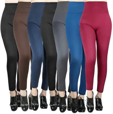 Produktbild von Damen Thermo-Leggings, Fleece, hoher Bund, 7-teilig, ideal für Wintersport