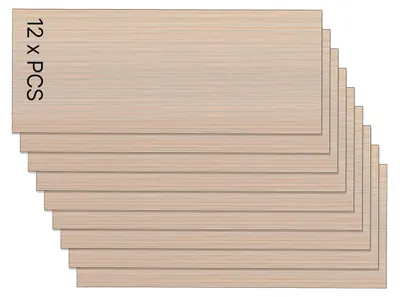 Obrázek produktu pro SucceBuy 12 ks dvojitých polykarbonátových desek 6 mm, 152 x 61 cm, duté desky, polykarbonátové desky odolné proti UV záření a povětrnostním vlivům, náhradní desky pro skleníky, pařeniště, přístřešky pro auta a střešní konstrukce