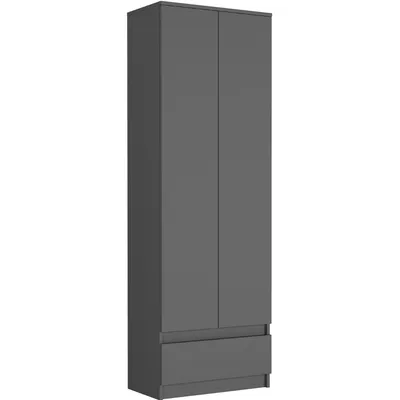 Obrázok produktu pre Regál 60 cm, skriňa s 2 dverami a 1 zásuvkou FRAMIRE B-4, antracit
