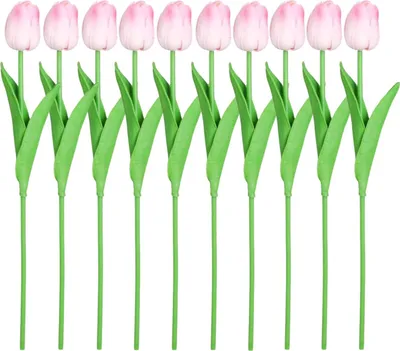 Produktbild von Künstliche rosa Tulpenstrauß 10 Stück dekorative Blumen