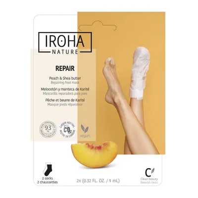 Produktbild von Iroha Nature 8436036430436, Unisex, Feuchtigkeitsspendend, Auffrischend, Entspannen, Glättend, Socken, trockene Haut, Aqua (Water), Butylene Glycol, Dimethicone, Cetyl Ethylhexanoate, Glycerin, Alcohol, Glyceryl..., 1 Stück(e)