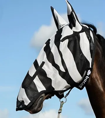 Produktbild von Bucas Buzz-Off Full Face Fly Mask - zebra - Fliegenmaske