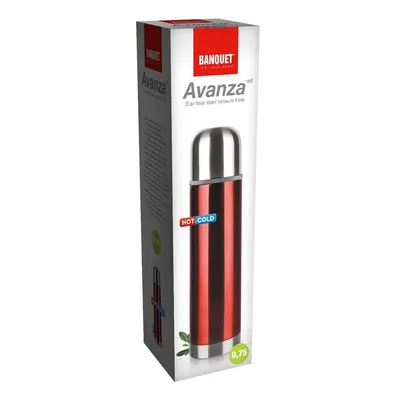 Obrázok produktu pre Termoska z nehrdzavejúcej ocele AVANZA Red 0,75 l