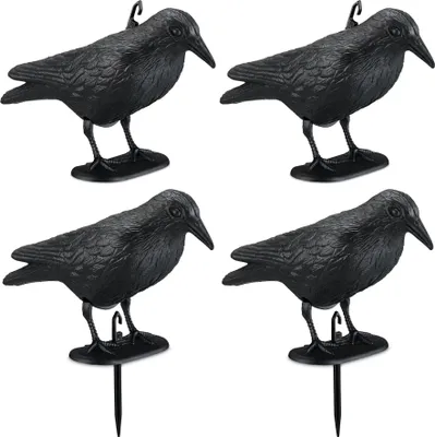 Produktbild von Vogelscheuche Krähe 4er Set
