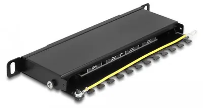 Produktbild von 10" Patchpanel 8 Port Cat.6A (schwarz, 0,5 HE)
