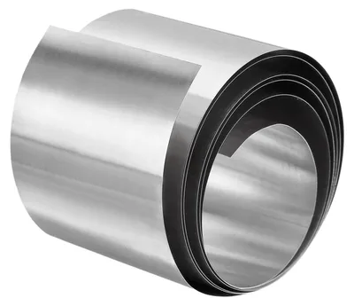Edelstahlfolie 0,2 mm x 50 mm x 1 m, silber, poliert