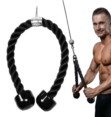 Image de Corde en nylon pour triceps, idéale pour l'entraînement à domicile