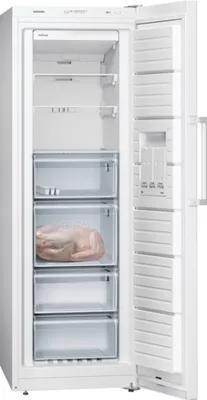 Image de Congélateur Siemens, modèle sur pied, noFrost, 225 l, 176 x 60 cm, EK E, blanc, 1 unité.