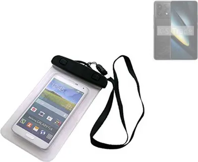 Produktbild von K-S-Trade Schutz Hülle Handy Hülle Kompatibel mit POCO F6 Pro Beach Bag wasserdicht 16cm x 10cm Schutzhülle Staub Sand Flachwasser Beachbag Case