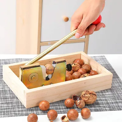 Nussknacker mit Hebel, verstellbar, für Haselnüsse, Mandeln, Pekannüsse
