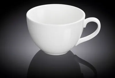 Image de Tasse Wilmax Jumbo 420 ml, porcelaine blanche Olivia WL-993038/A