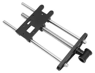 Image de Étau pour perceuse 18 cm - Étau d'établi - Fonte - Broche de précision - Robuste pour les travaux sur bois - Noir