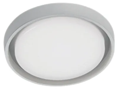 Obrázek produktu pro Moderní LED nástěnné a stropní svítidlo z matně bílého hliníku, 30 W, 3460 lumenů, krytí IP54 pro vnitřní i venkovní použití, kulatý design, rozměry 34 x 5 cm.
