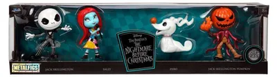 Productafbeelding van Disney metalfiguren - Set van 4 figuurtjes uit "Halloweentown", 7 cm