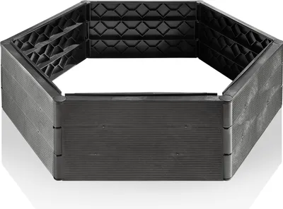 Image de Lot de 1 jardinière surélevée – système de plantation résistant aux intempéries en plastique robuste, idéal pour le jardin et le balcon, durable et polyvalent
