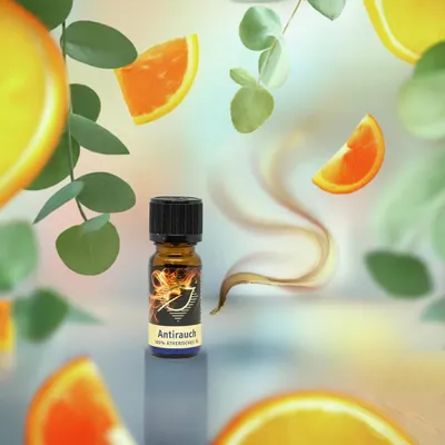 Produktbild von Luftreinigend - Anti-Rauch ätherische Ölmischung 10 ml – Duftöl gegen Rauchgeruch mit Orange, Zitrone & Eukalyptus