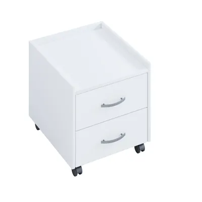 Produktbild von AISEN Offiice Container "Qubik-white" mit 2 Schubladen - ohne Sitzkissen