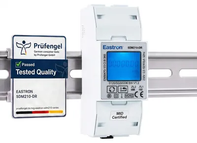 Einphasen-KWh-Energiemesser, 100 A, MID-zertifiziert, LCD-Display