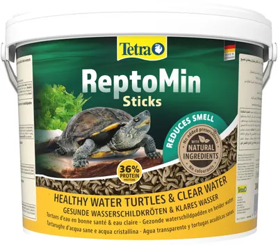 Productafbeelding van Tetra ReptoMin Sticks, voeding voor schildpadden, emmer van 10 liter