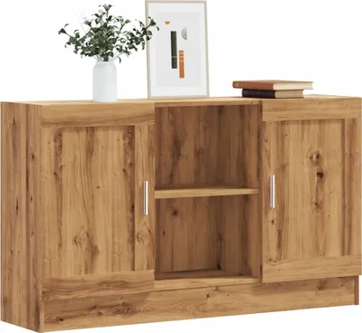 Produktbild von vidaXL Sideboard Artisan-Eiche 120x30,5x70 cm Holzwerkstoff