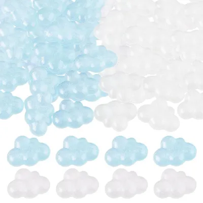 Immagine prodotto di Set di 60 mini cabochon in resina effetto lana, ideali per progetti di artigianato fai-da-te
