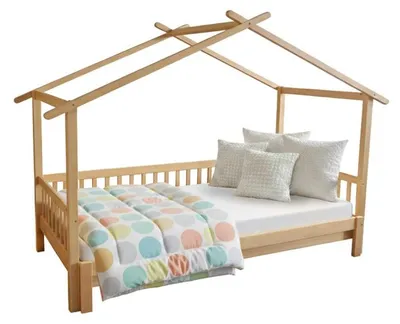 Zdjęcie produktu dla Kondela Łóżko Montessori z dostawką Kesio 90x200 cm - naturalne