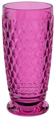 Image de Unyqoos® Verre à cocktail et à long drink Kristall, 300 ml, rose, compatible lave-vaisselle – verre élégant pour cocktails et boissons longues
