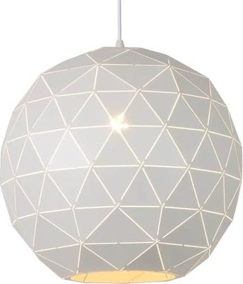 Lucide Hängeleuchte Hängeleuchte Lampe Leuchte Otona aus Metall weiß Ø 40cm Kuge
