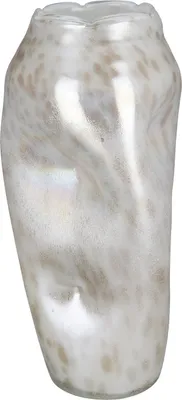 Obrázek produktu pro Casablanca by Gilde váza "Crumple" krémová/hnědá třpytivá, s povrchovou strukturou, v.37,5 cm, otvor: d.10cm, 50938