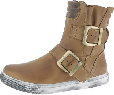Produktbild von Andrea Conti Damen Stiefelette Leder rockiger Biker Boot 0346833, Größe:38 EU, Farbe:Braun