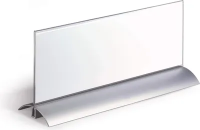 Produktbild von DURABLE Tischnamensschild 105x297 mm, 820319 transparent