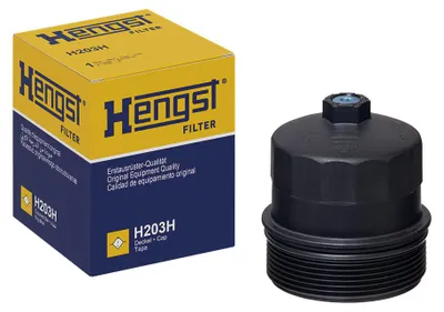 Produktbild von Deckel Ölfiltergehäuse Ø 85 mm 102 mm HENGST FILTER für u.a. BMW 7er
