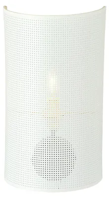 Obrázek produktu pro Nástěnná lampa ASTON s bílým stínidlem a zlatými detaily