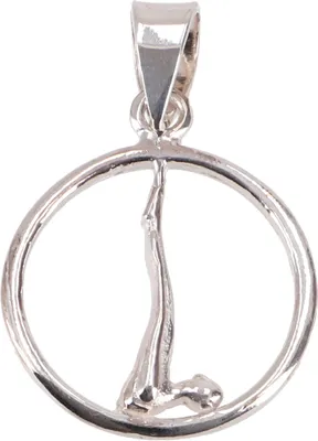 Produktbild von Asana Silberanhänger, Viparita Karani Yogaschmuck, Silber-Farben, SterlingSilber, Anhänger & Amulette aus Silber