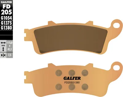 Produktbild von Bremsbeläge Galfer FD205G1380 Sinter-Metall Scooter hinten