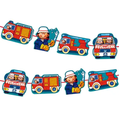Produktbild von LUTZ MAUDER Kindergeburtstag Girlande Feuerwehr