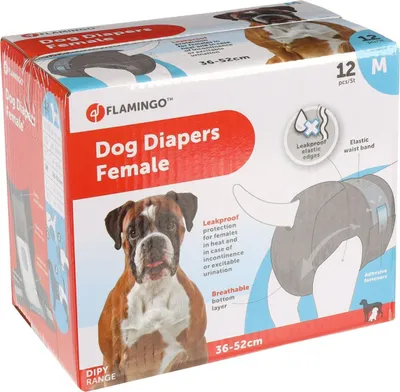 Image de Couches pour chiens Flamingo Dipy, Taille : M
