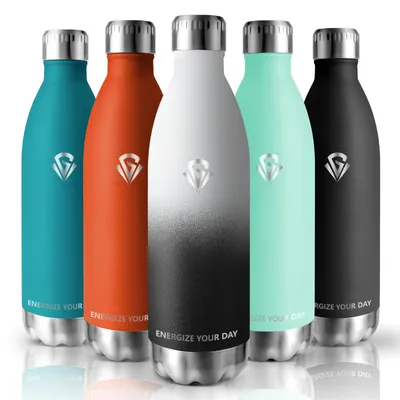 Thermosflasche 1 l, Edelstahl, vakuumisoliert, auslaufsicher, BPA-frei