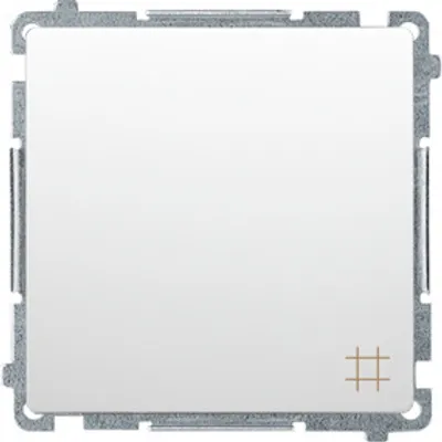 Produktbild von Kontakt-Simon BMW7.01/11, Kunststoff, Weiß, IP20, IP44, 250 V, 10 A, 75 mm