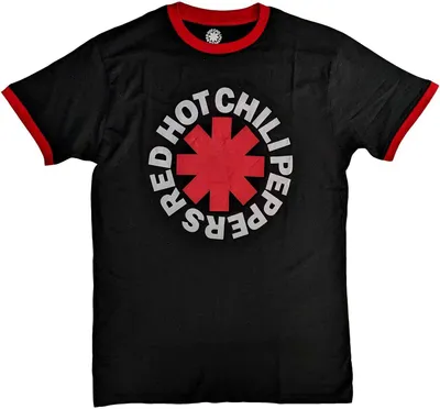Image de Red Hot Chilli Peppers - T-shirt homme/femme unie RO9342 (XL) (Noir/Rouge)