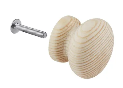 Obrázek produktu pro Nábytková knopka Ø 33mm, borovice