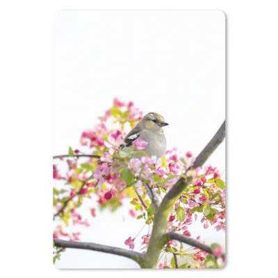 Produktbild von MuchoWow® Mauspad Mousepad Vogel zwischen rosa Blumen 18x27 cm - Mousepads - Maus Mat - Pad - Mausunterlage