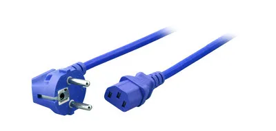 Produktbild von EFB Elektronik EK588BL.3V2, 3 m, Netzstecker Typ F, C13-Koppler, 250 V, 10 A