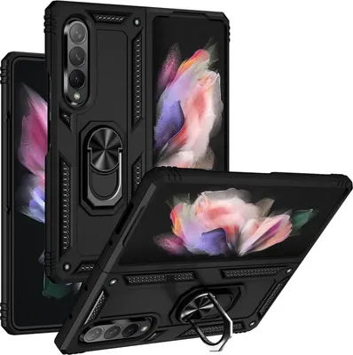 Produktbild von Outdoor Schutz Hülle für Samsung Galaxy Z Fold 7 Armor Case Cover Handyhülle Bumper Panzerhülle Schwarz