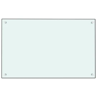 Produktbild von Hochwertigen Möbel Küchenersatzteile - Weiß  Küchenrückwand Weiß 80x50cm Hartglas NEU7848724