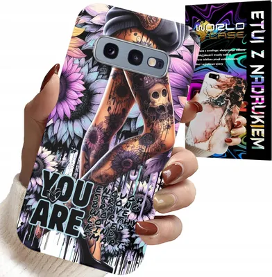 Produktbild von Fall Für Samsung Galaxy S10E - Feminine Designs Sie Sind Frau Mit Tattoo