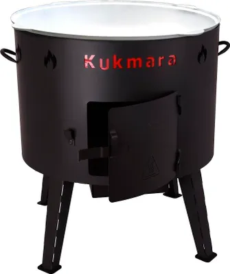 Forno Da Campo Utschak Con Tubo - Diametro 45 Cm, Per Cucina All'Aperto, Kazan E Gulasch